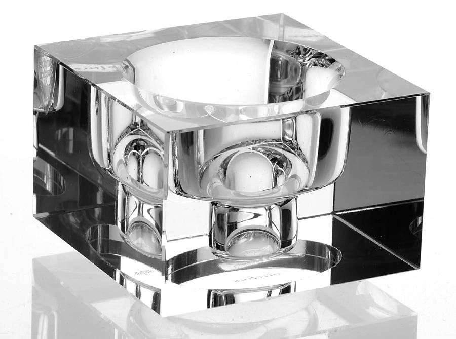 Totem Clear Balance Candlestick by Orrefors-1