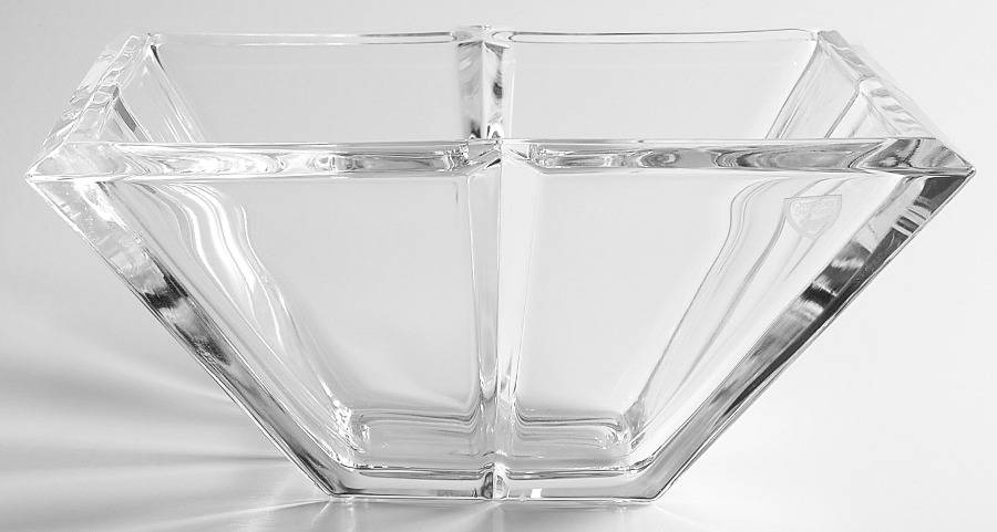 Plaza 8" Square Bowl by Orrefors-1