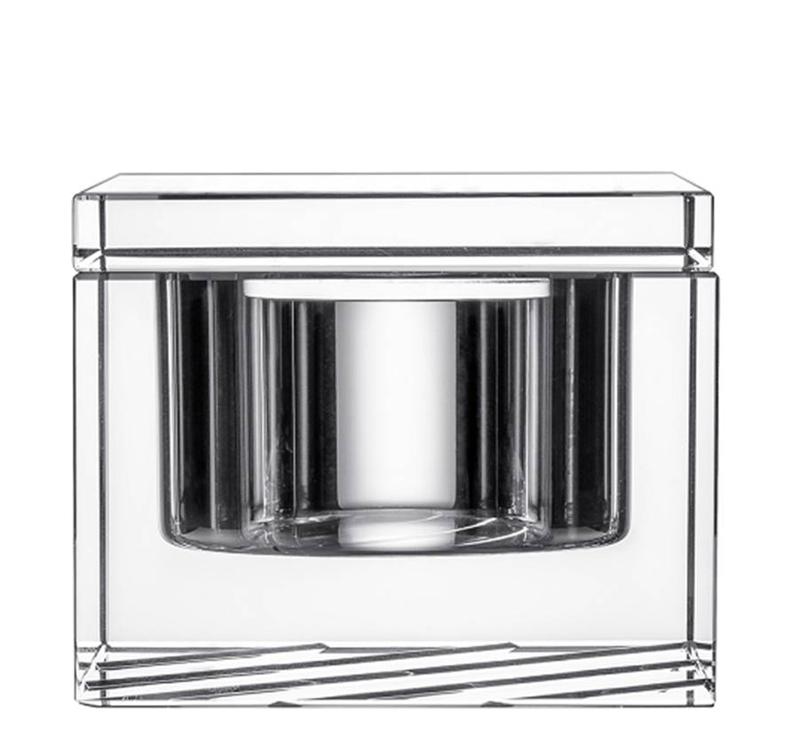 Stripe Square Box & Lid by Orrefors-1