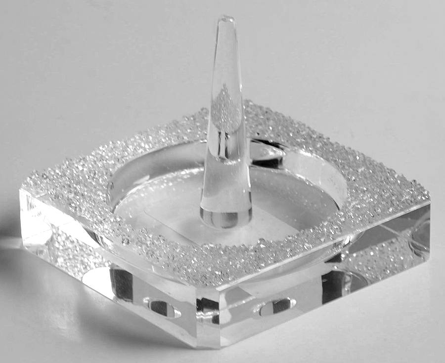 Ice Crystals Ring Holder by Oleg Cassini-1