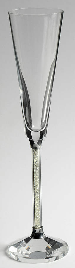 Crystal Diamond Champagne Fluted Champagne by Oleg Cassini-1