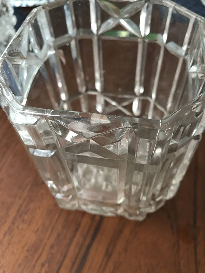 Column Block Clear Open Spooner by O'Hara Glass-1