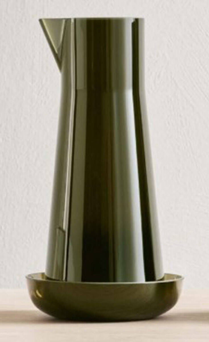 Informal Green 34 Oz Carafe with Bowl by Orrefors-1