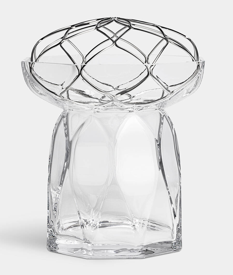 Bloom 11" Flower Vase & Frog by Orrefors-1