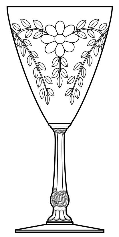 Wren Water Goblet by Pairpoint-Gunderson Crystal-1