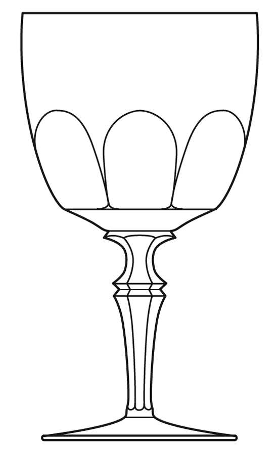 Rockwood Water Goblet by Pasco (Importer)-1