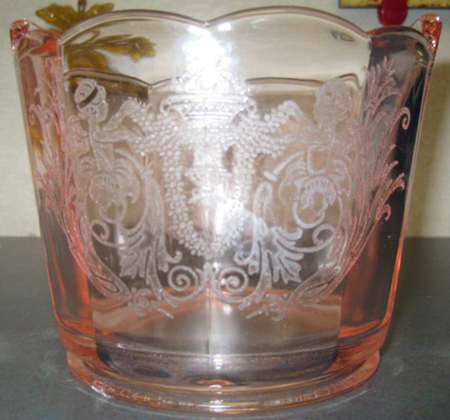 Cupid Pink Ice Bucket by Paden City-1