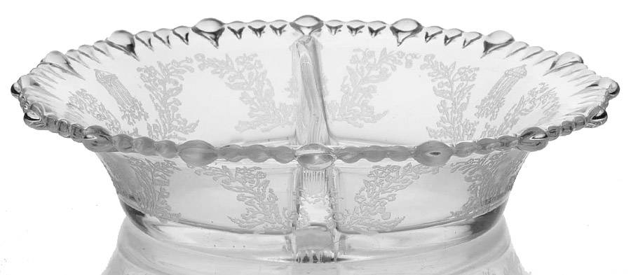 Gazebo Clear 7" Round 2 Part Relish by Paden City-1