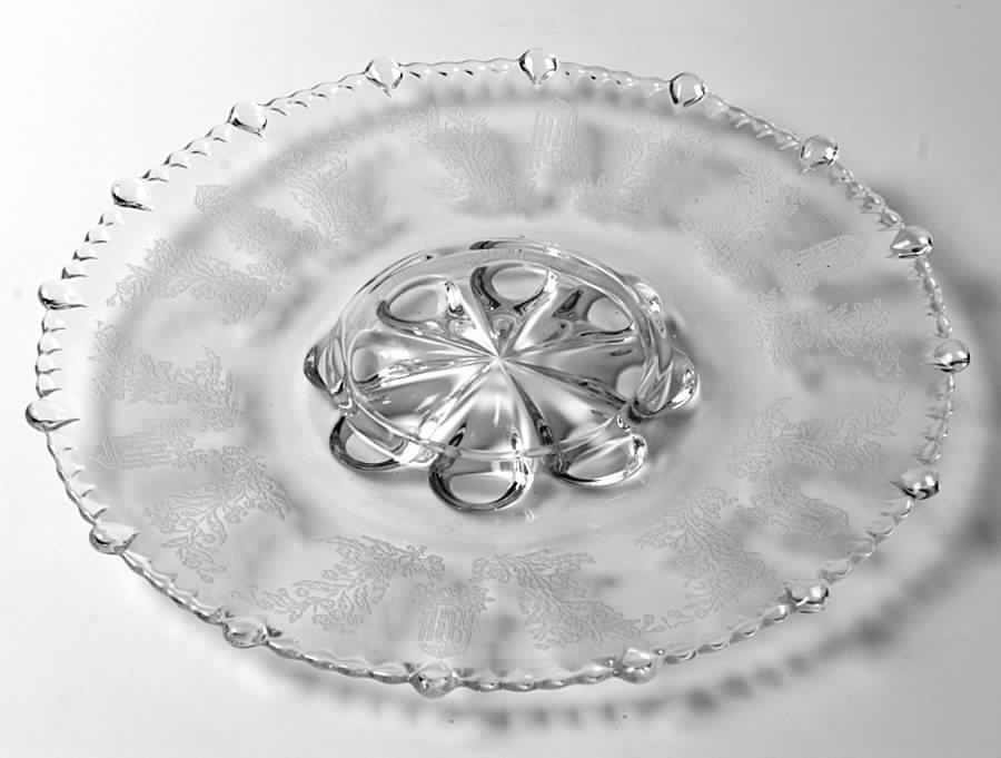Gazebo Clear Round Cake Stand by Paden City-1