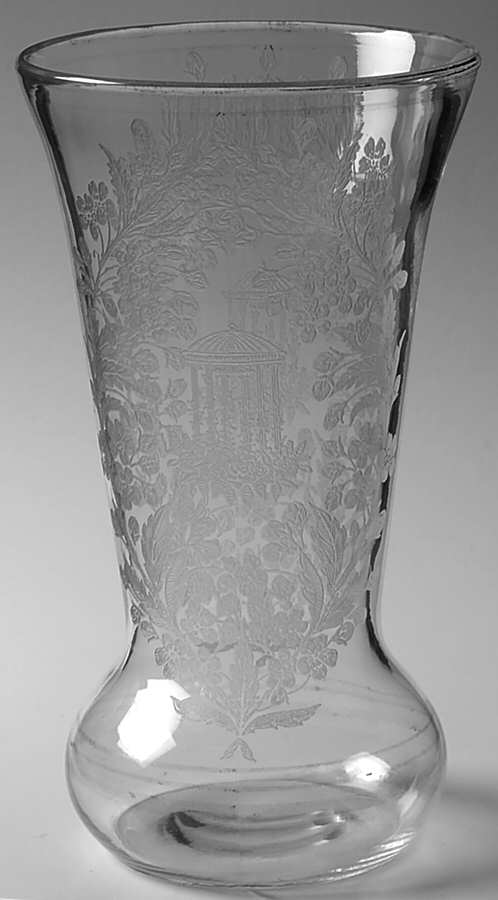 Gazebo Clear 10" Flower Vase by Paden City-1