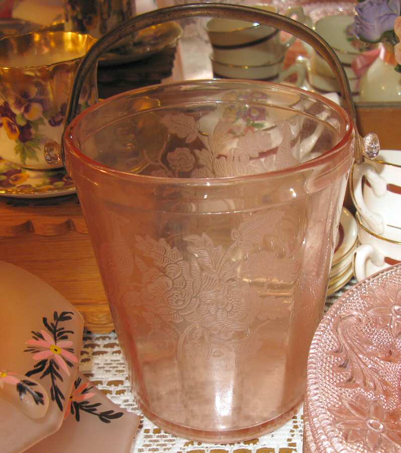 Nora Bird Pink Ice Bucket by Paden City-1