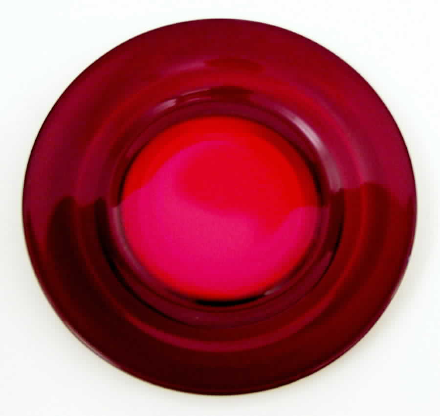 Penny Line Ruby Bread & Butter Plate by Paden City-1