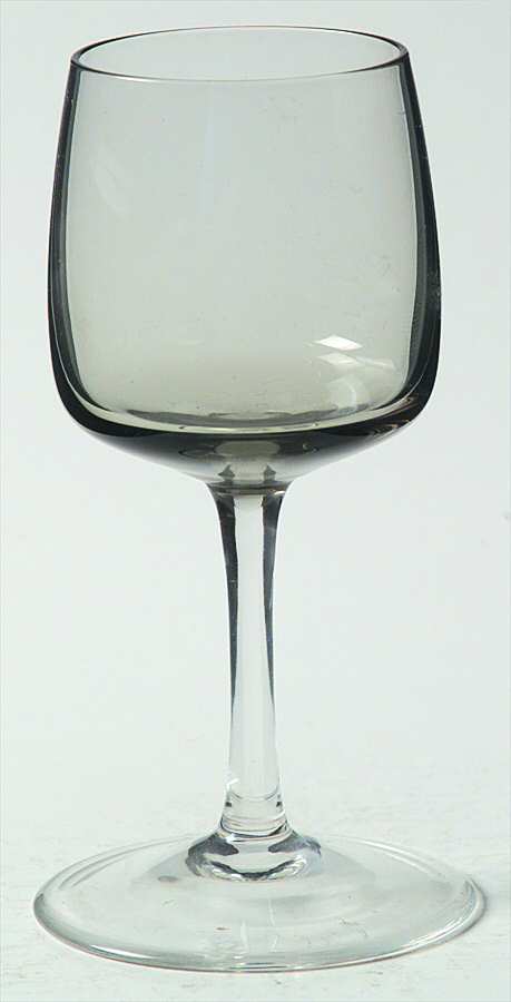 Cora Smoke (Smoke Bowl, Clear Stem) Cordial Glass by Peill-1