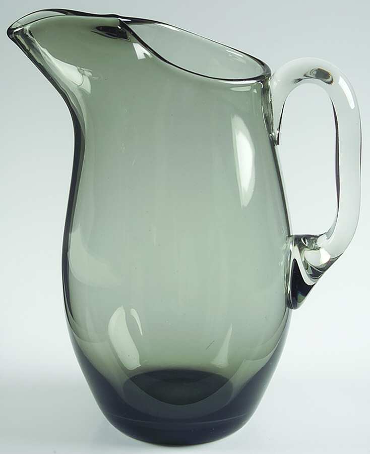 Cora Smoke (Smoke Bowl, Clear Stem) 64 Oz Pitcher by Peill-1