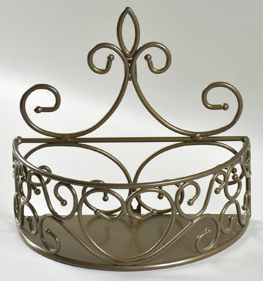 Fantasia 9" Metal Wall Shelf by Princess House-1
