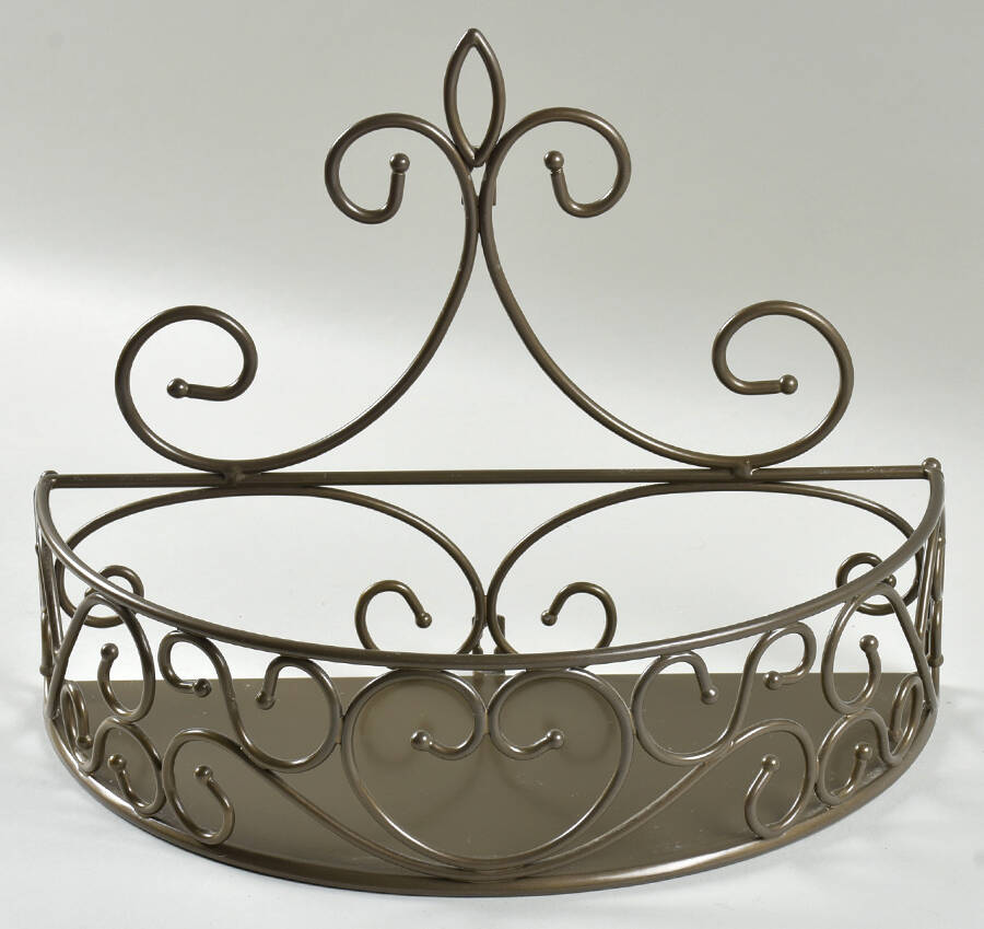 Fantasia 13" Metal Wall Shelf by Princess House-1