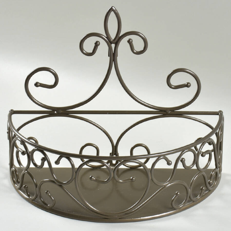 Fantasia 11" Metal Wall Shelf by Princess House-1