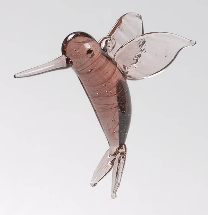Fantasia Purple Hummingbird Ornament by Princess House-1