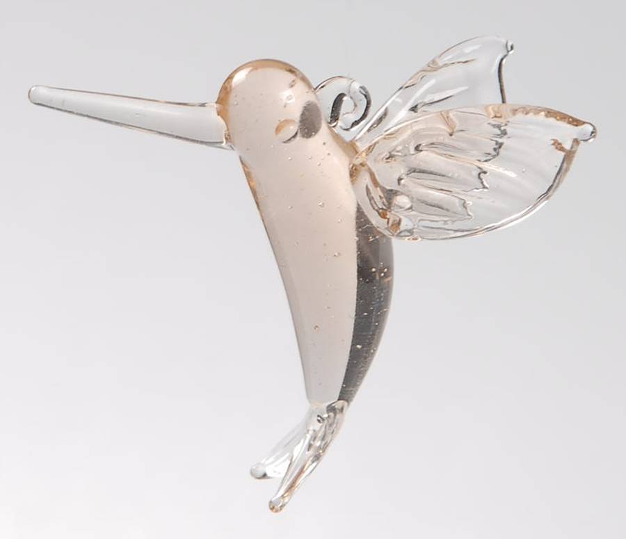 Fantasia Pink Hummingbird Ornament by Princess House-1