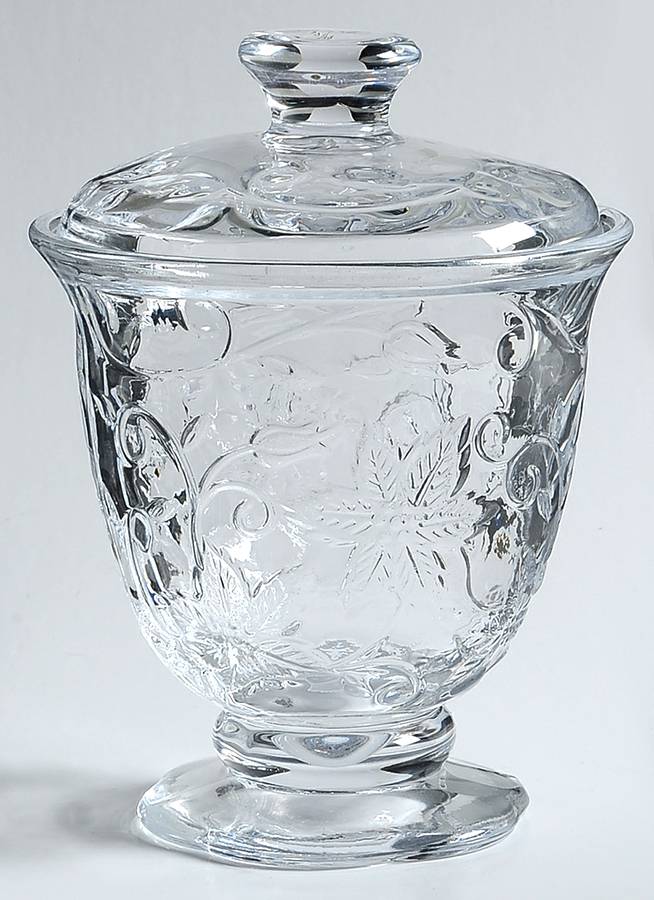 Fantasia Footed Sugar Bowl & Lid by Princess House-1