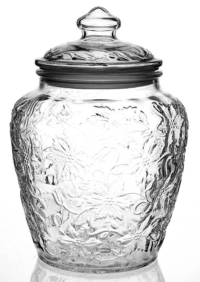 Fantasia Medium Canister & Lid by Princess House-1
