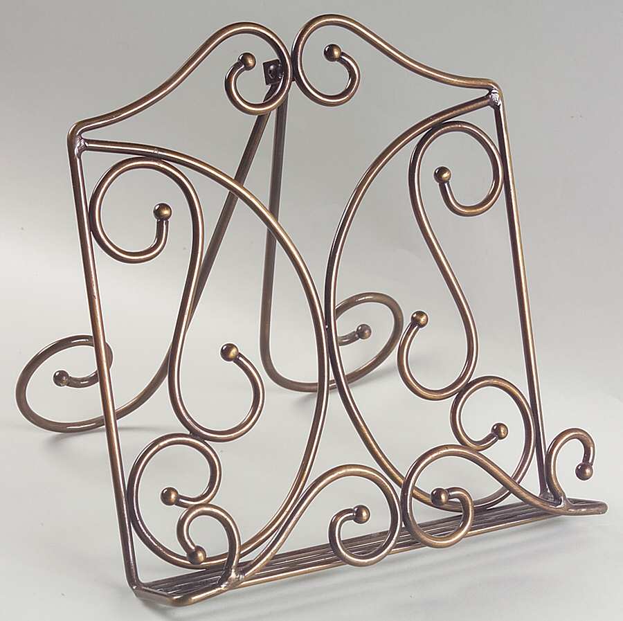 Fantasia Metal Cookbook Holder with Stand by Princess House-1