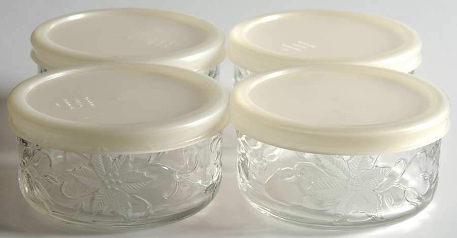 Fantasia Ramekin with Plastic Lid - Set of 4 by Princess House-1