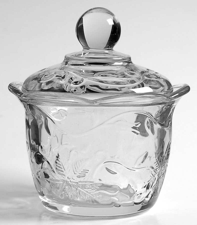 Fantasia Sugar Bowl & Lid by Princess House-1