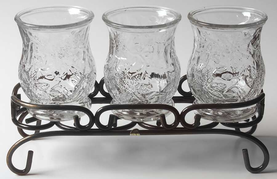Fantasia Votive Holder & Metal Stand Set (Includes 3 Votive by Princess House-1
