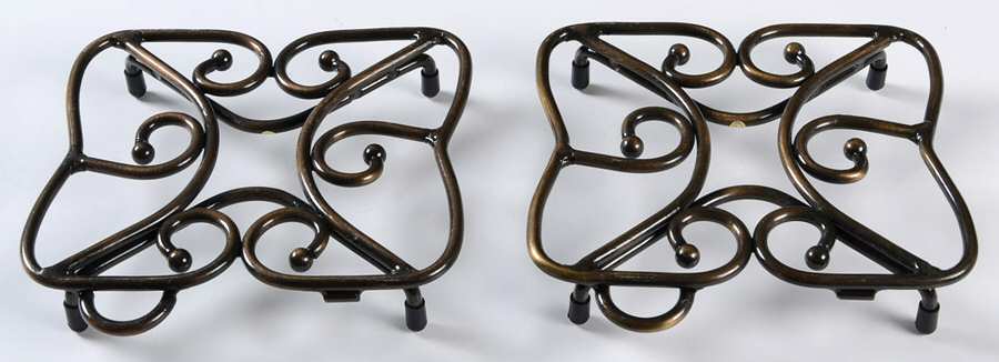 Fantasia (Set of 2) Metal Trivet by Princess House-1