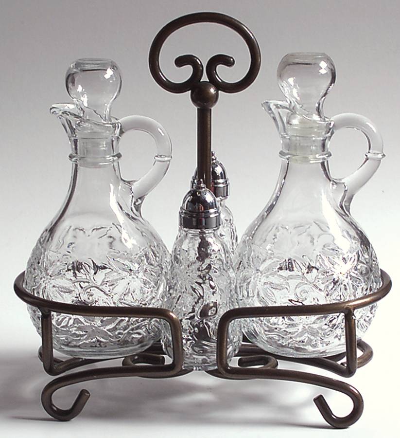Fantasia (9 Pc) Condiment Set (2 CRU, SAPB, CRUS3M) by Princess House-1