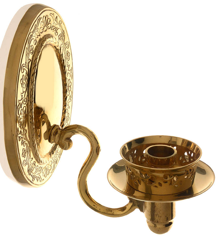 Heritage Wall Sconce, Brass Base Only by Princess House-1