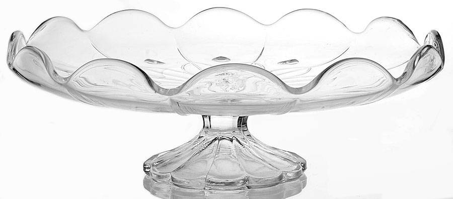 Heritage 12" Diameter Pedestal Cake Stand No Dome by Princess House-1
