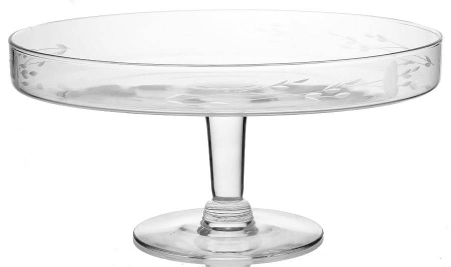 Heritage 10" Diameter Pedestal Cake Stand No Dome by Princess House-1