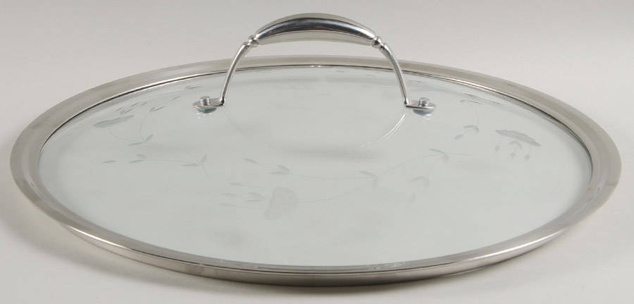Heritage Glass Lid for Stainless Stir-Fry by Princess House-1