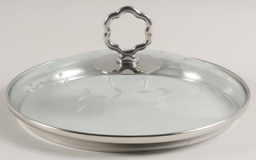 Heritage Glass Lid for Metal Ice Bucket by Princess House-1