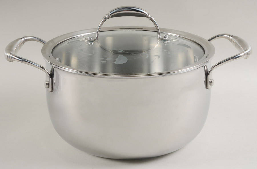 Heritage 5 Quart Metal Casserole & Glass Lid by Princess House-1