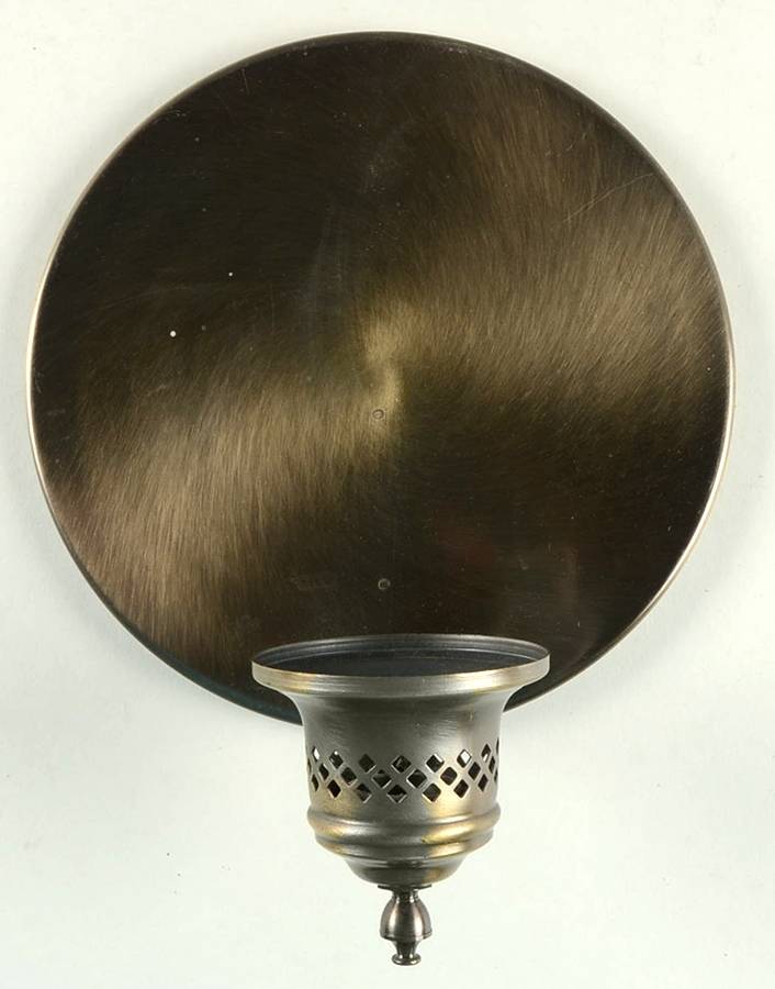 Heritage Wall Sconce Antique Brass Base Only by Princess House-1