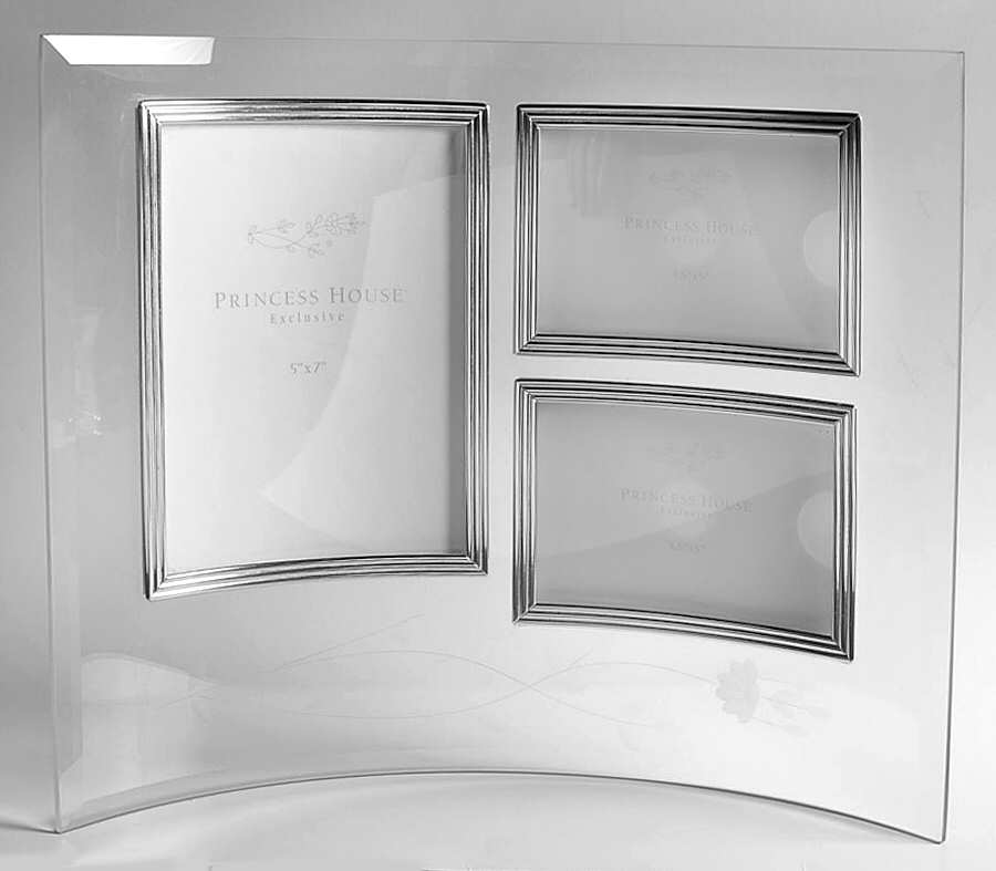 Heritage Curved Frame-Holds 1 5"X 7", 2 3.5" X 5"  Photos by Princess House-1