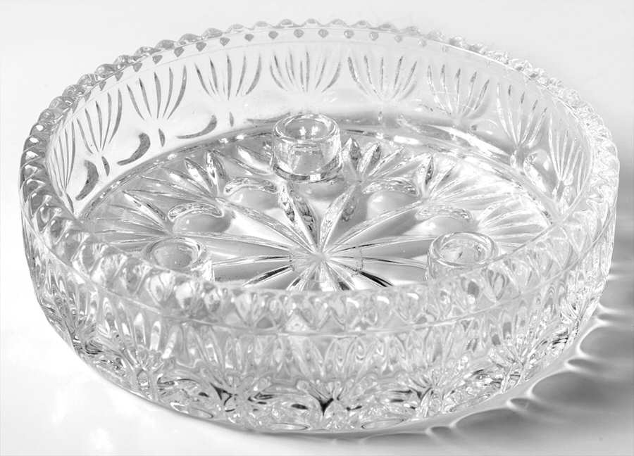 Highlights - Royal Highlights 3 Light Candle Bowl Centerpiece by Princess House-1