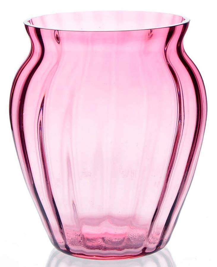 Cranberry 5" Flower Vase by Pilgrim Glass-1