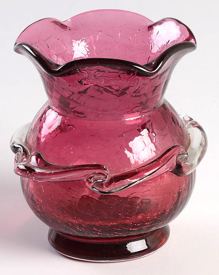 Cranberry 3" Bud Vase by Pilgrim Glass-1