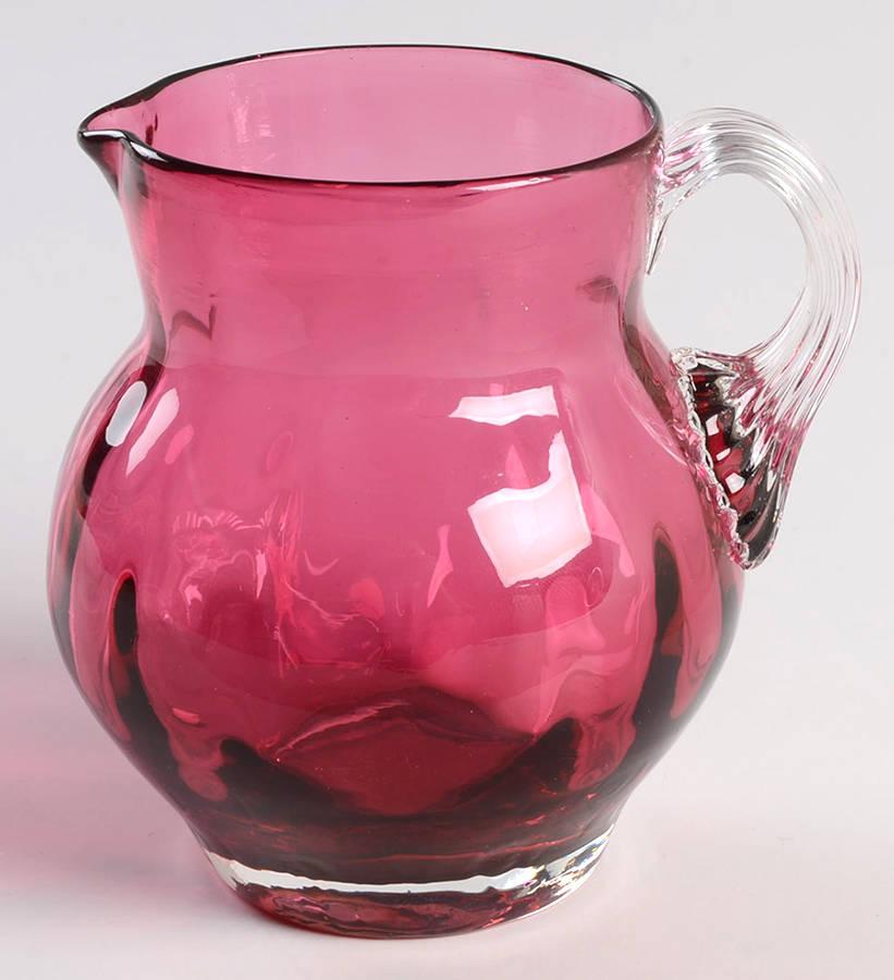 Cranberry 8 Oz Pitcher by Pilgrim Glass-1