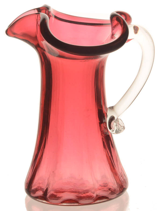 Cranberry 2 Oz Pitcher by Pilgrim Glass-1