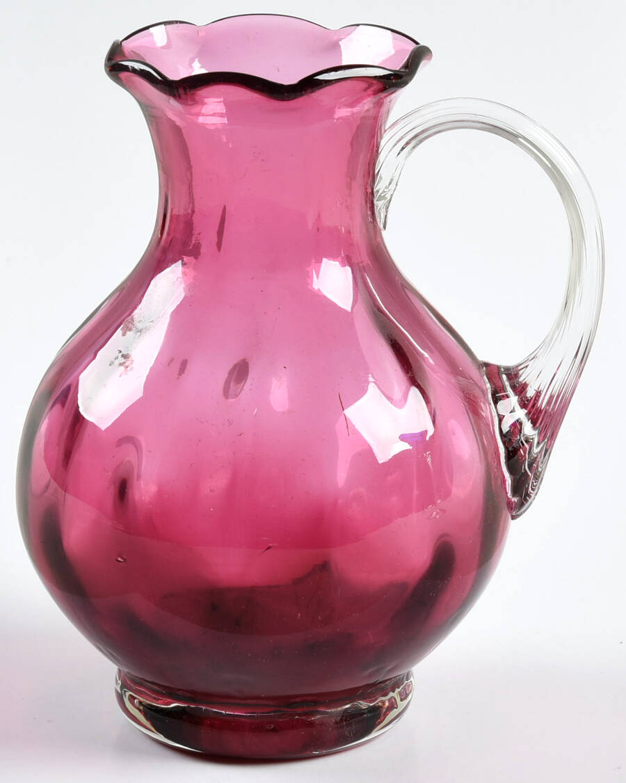 Cranberry 4 Oz Pitcher by Pilgrim Glass-1