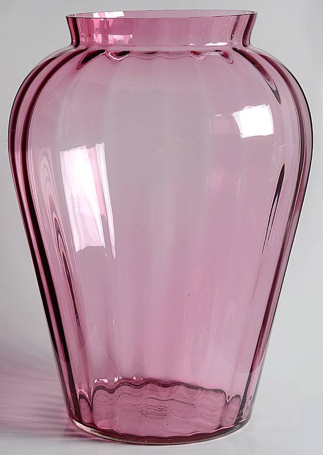 Cranberry 13" Flower Vase by Pilgrim Glass-1