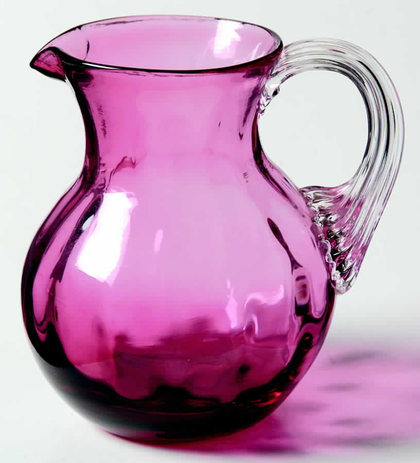 Cranberry Creamer by Pilgrim Glass-1
