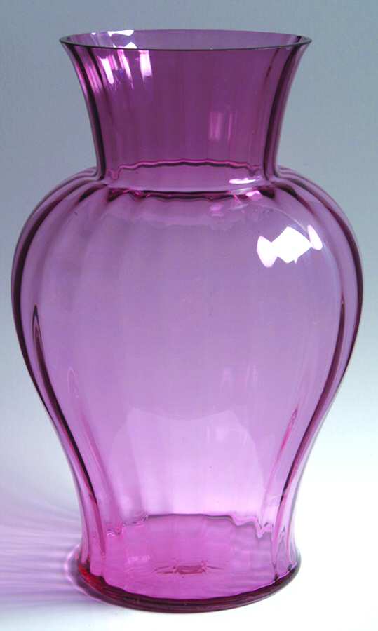 Cranberry 11" Palace Vase by Pilgrim Glass-1