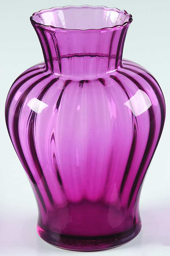 Cranberry 6" Palace Vase by Pilgrim Glass-1