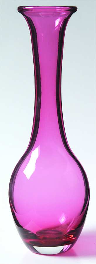 Cranberry 8" Bud Vase by Pilgrim Glass-1